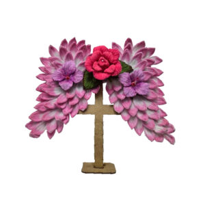 Cruz con Alas Rosadas